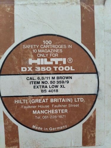 100 hilti cartridges for - cartridges,