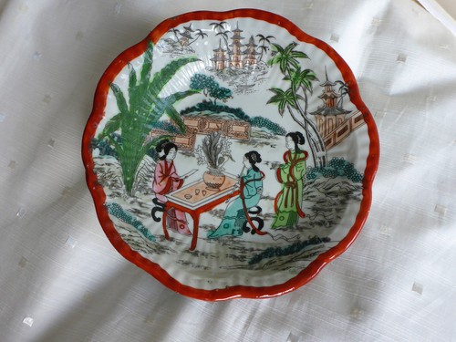Japanese geisha porcelain - japanese,
