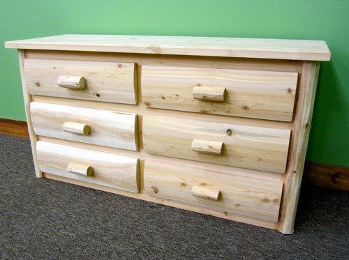 Log dresser drawer solid - log, dresser~6