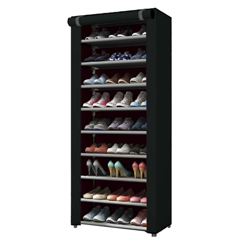 Tier tall shoe rack - 10-tier,