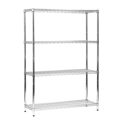 Chrome wire shelving unit - wire,