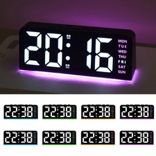 Wall-mounted Digital LED Clocks Temperature Display Table Clock  for Bedroom