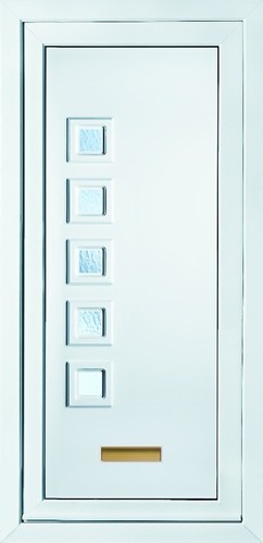 White full height upvc - white, door