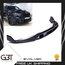 FOR BMW X5 G05 M SPORT GLOSS BLACK FRONT LIP SPOILER SPLITTER EXTENSION EASY FIT