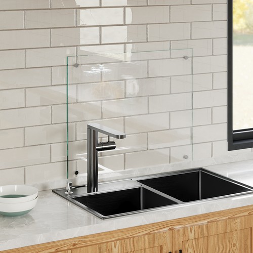 Glass splashback 6mm - 6mm, toughened
