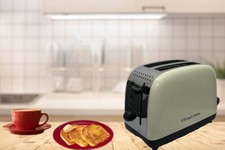 Russell Hobbs Long Slot 2 Sl Toaster Cream defrostn1670W 6 Levels 26551 #MARKED#