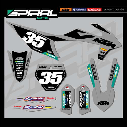 Custom graphics kit ktm - graphics, sx