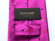 DUCHAMP Silk Tie Purple And