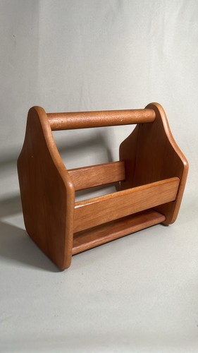 Vintage wooden table caddy - wooden,