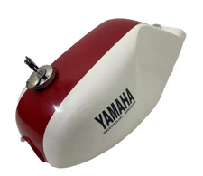 Yamaha Rz350 31k YPVS Red And White Painted Steel Petrol Fuel Gas Tank +Cap