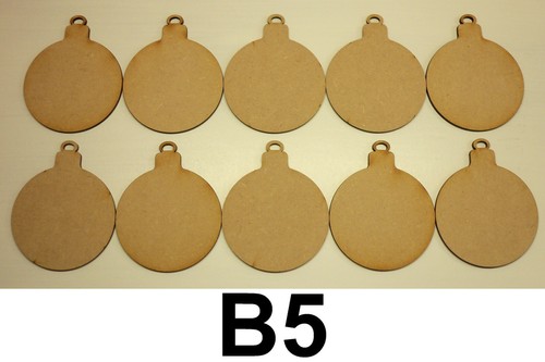 Wooden bauble shapes for - 10,