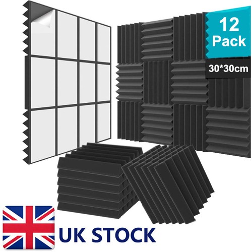12pc acoustic wall panel tiles - acoustic,