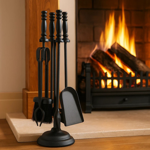 Piece cast iron fireplace - cast,