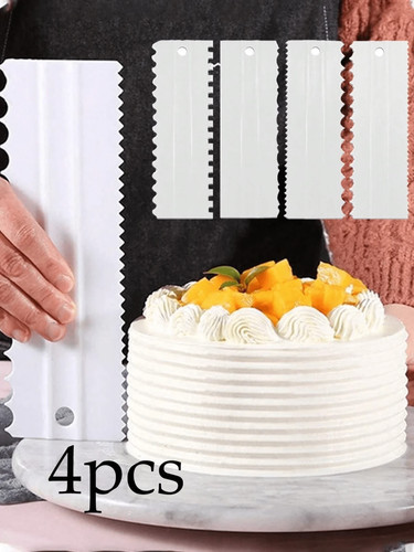 4pcs cake decorating comb edge - cake,