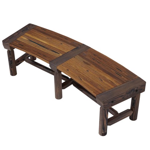 Wooden garden bench - garden,