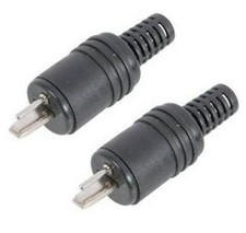 Pair of 2 Pin Din Male HiFi
