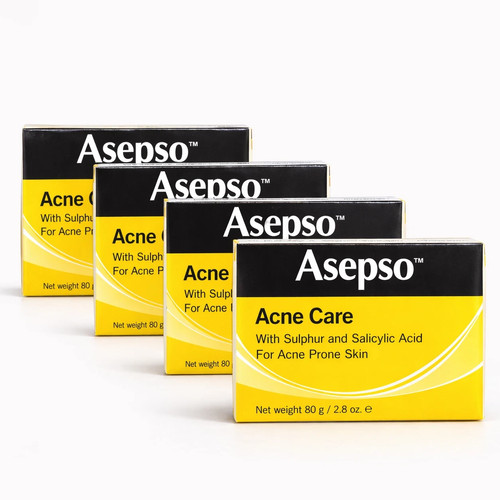 Asepso sulphur soap - bar, pack