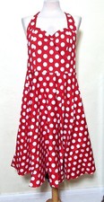 Ladies 1940s Style Red Polka Dot Dress Rockabilly 40s re-enactment 50s RnR