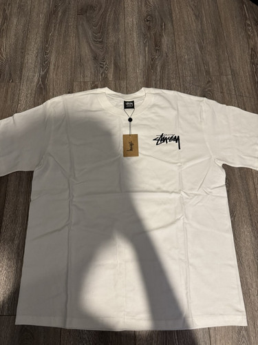 Stussy white graphic logo crew - stussy,