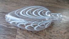 Victorian Nailsea glass flask c1870