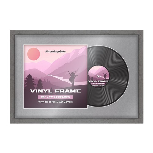Vinyl frame record - vinyl, &