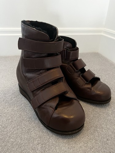 Brown leather orthopaedic - brown,