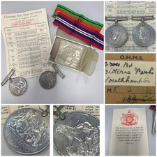 WW2 Medal Group: Defence and War Medals Boxed - Mr J Letton, Southampton 