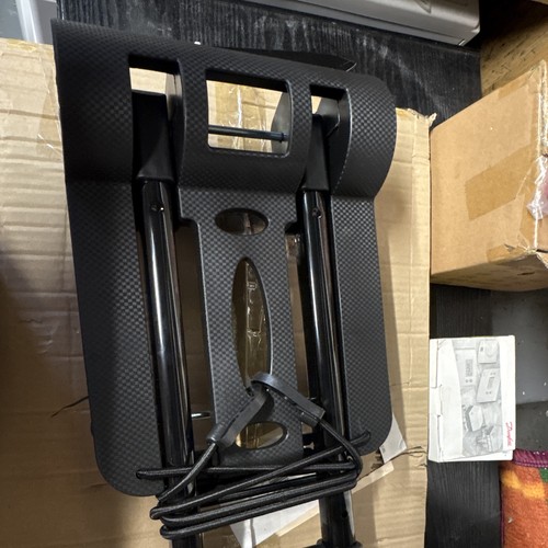 Folding black luggage trolley - folding,