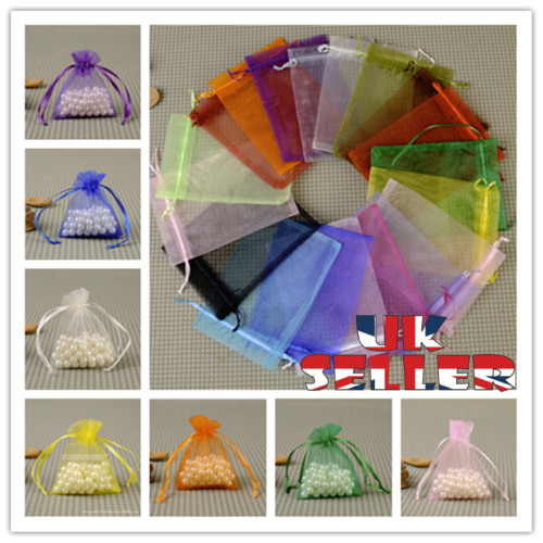 100pcs organza gift bags 5 - 10-100pcs,