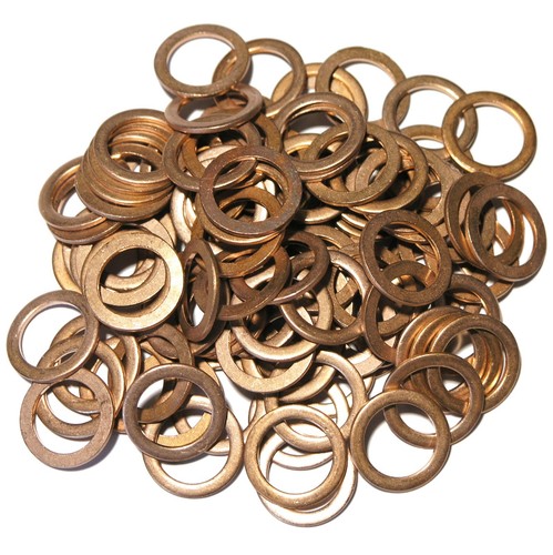 100 copper sump washers - 100,