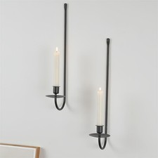 Wrought Iron Wall Mounted Candle Holders Set to Elevate Your Home Style