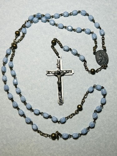 Rosary catholic brass beads - brass,