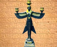 Isis Goddess Handmade Statue large, Isis with Open Wings Isis Egyptian Statue,I