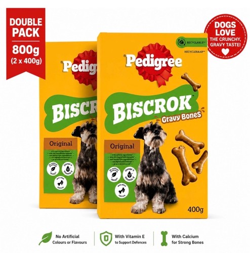 Pedigree biscrok dog - pedigree, gravy