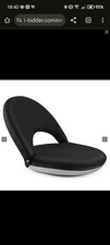 Nnewvante Floor Chair Adjustable Back Support Foldable Meditation Seating Black 