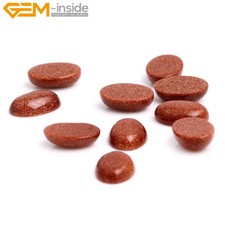 5Pcs Oval Gold Sandstone