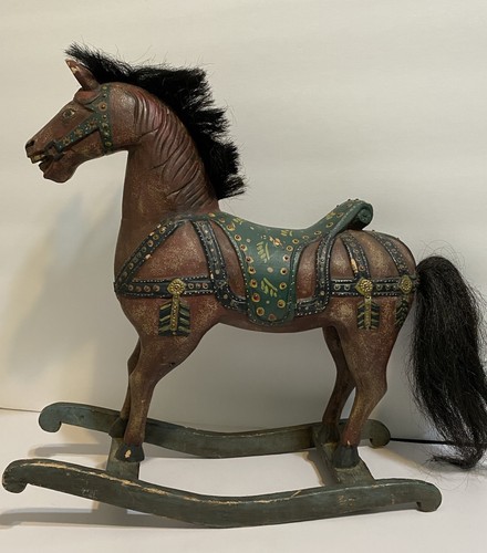 Rocking horse wooden handmade - horse,