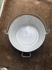 Vintage large aluminium jam preserve pan Meta Handle