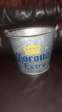 Corona Extra Galvanised Beer Ice Bucket with bottle op – Brand New Party Cooler