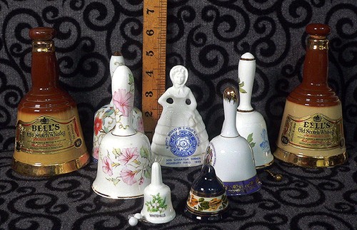 Nine bone china ceramic bells - nine,