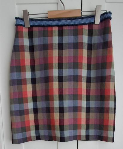 Avoca 100 linen skirt woven - avoca,