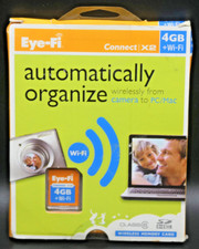 Eye-Fi 4GB + Wi-Fi Connect X2 Wireless Photo & Video Uploads SDHC SD Card Sealed