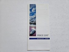 LANCIA Y10 TURBO DELTA HF INTERGRALE MARTINI THEMA PRICE LIST BROCHURE AUG 1988
