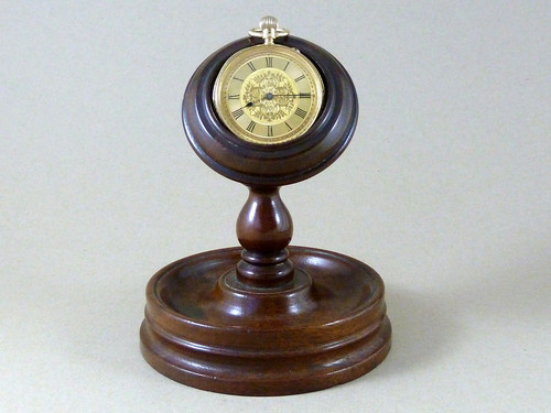 Mahogany pocket watch stand - mahogany,