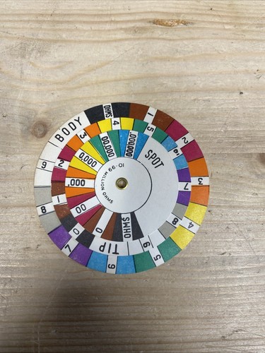 Resistor codes chart wheel - chart,
