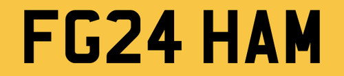Grahams private number plate - number, f