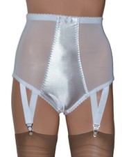 White Panty Girdle in Satin &