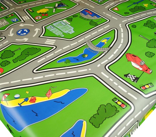 Road map pvc vinyl - vinyl, wipe