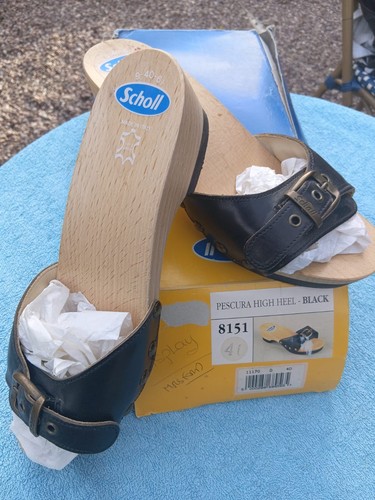 Vintage genuine scholl black - vintage,