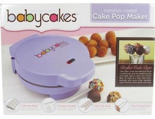 BabyCakes Cake Pop Maker Purple Makes 12 Full Size Pops Non Stick Model CP-12